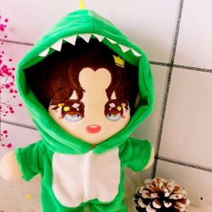 CustomPlushMaker Vente en gros : Combinaisons, pantalons, chaussures et pyjamas dinosaures unisexes en coton de 20 cm, rembourrés de coton PP, vêtements mignons - Product Image 6