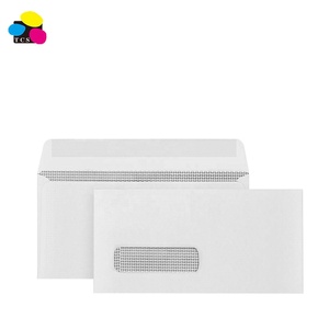 Sobres comerciales de seguridad de una sola ventana izquierda de proveedor Chino de alta calidad 500 No. 9 Peel Seal diseñado para correo seguro - Product Image 1