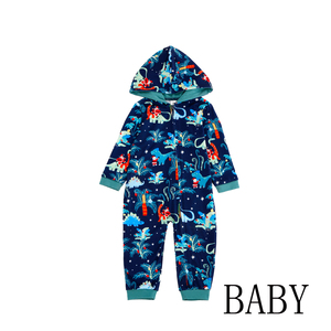 2021 Christmas <strong>Matching</strong> Leisure Casual Knitted Hooded Eco-Friendly Soft Breathable Pajamas Sets <strong>Family</strong> Custom Print Adult <strong>Onesie</strong> - Product Image 4