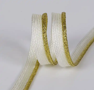 High-Light Reflective <b>Edge</b> <b>Strip</b> Colourful Polyester Reflective Shoelace Yeezy Rope Piping Rainbow Visibility Printable Feature - Product Image 6