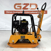 Compacteur à plaque vibrante à essence GZD 5,5 CV avec logo personnalisé pour la construction routière