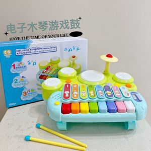 Ensemble de jouets musicaux pour enfants de 0 à 1 à 3 ans, xylophone électronique 5 en 1, glockenspiel, <span class=keywords><strong>piano</strong></span>, batterie de <span class=keywords><strong>jazz</strong></span> et hamster - Product Image 3