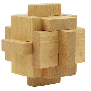<span class=keywords><strong>Set</strong></span> <span class=keywords><strong>di</strong></span> puzzle con serratura in legno, giocattolo educativo 3D per bambini dagli 8 ai 13 anni, blocchi <span class=keywords><strong>di</strong></span> costruzione fatti a mano, Kongming Lock - Product Image 3