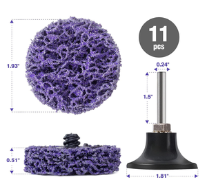 Disques abrasifs en nylon de 2 et 3 pouces <span class=keywords><strong>pour</strong></span> <span class=keywords><strong>meuleuse</strong></span> d'angle - Disques poly abrasifs <span class=keywords><strong>pour</strong></span> l'élimination de la rouille et des revêtements - Product Image 2