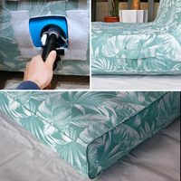 Chaise longue gonflable portable en tissu à rayures personnalisées pour piscine, transat aquatique pour bord de piscine