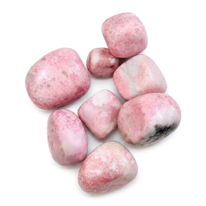 Pierre de Rhodonite Rose Naturelle Roulée en Gros, Fabricant et Fournisseur de Pierres Précieuses de Guérison en Cristal d'Inde - Product Image 1