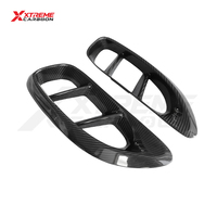 Prise d'air latérale XTREME en fibre de carbone sèche style GT4 pour Porsche 718 Boxster Cayman 982 2016 et plus Grille d'aération de garde-boue arrière