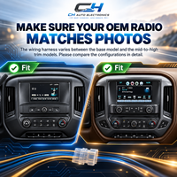 Autoradio 15,6 pouces pour Chevrolet Silverado GMC Sierra 2014-2018 Android 15 Carplay GPS Navigation Lecteur multimédia