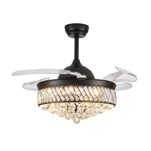 Bán <span class=keywords><strong>fan</strong></span> hâm mộ sang trọng vàng Quạt Trần Đèn chùm cho biệt thự xuất khẩu người hâm mộ Trần - Product Image 6