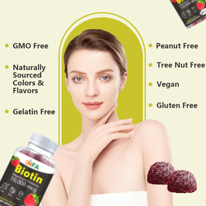 Private Labels <b>Marine</b> <b>Collagen</b> Gummies Improve Metabolism Function Biotin Gummies Women Raspberry Taste for Adults - Product Image 5