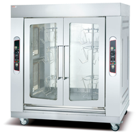Four à rôtir électrique commercial en acier inoxydable pour poulet, poisson et viande, capacité de 12 pièces, 6000W, prix d'usine