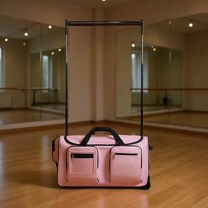 Bolsa de Baile con Ruedas Rosa de 29 Pulgadas con Perchero para Llevar Ropa y Accesorios - Product Image 2