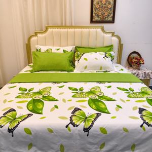 Set <span class=keywords><strong>di</strong></span> Biancheria da Letto <span class=keywords><strong>di</strong></span> Lusso 6 Pezzi 2 <span class=keywords><strong>Lenzuola</strong></span> 4 Federe Colore Vibrante e Resistente allo Sbiadimento - Product Image 4