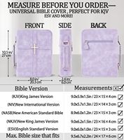 Étui de Bible en cuir avec poignée |   Protection en cuir PU pour reliures rigides et journaux