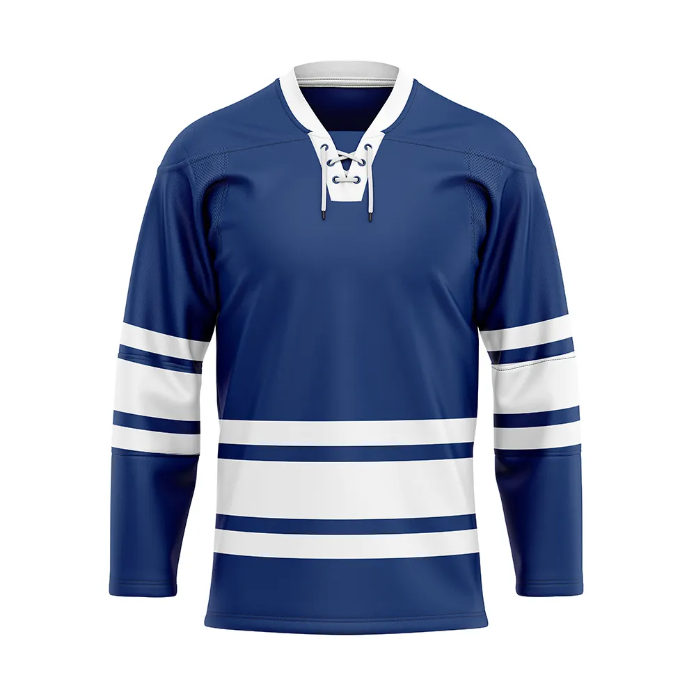 Tùy chỉnh thực hiện đồng bằng thực hành Hockey Jersey đào tạo cổ điển canadiens 5XL Ice Hockey Jersey với logo