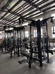 Máquina <span class=keywords><strong>Smith</strong></span> Multifuncional en Oferta, Equipo de Gimnasio con 4 Estaciones Cruzadas, Acero Inoxidable, Uso Comercial, Ejercicios de Fitness - Product Image 2