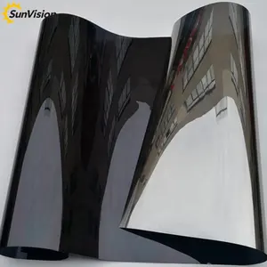 One Way Vision Silver Black Titanium Mirror Foil Reflective Privacy Protection Decoration Building Glass Window Tint Solar Film