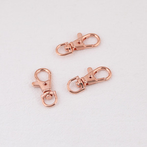 Metal Lobster Clasp <b>Hook</b> Keychain Accessory For Diy Bag Jewelry Making 20mm Plated Rose Gold Silver Gold Colorful - Product Image 4
