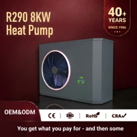 Pompe à chaleur air-eau monobloc R290 Full DC Inverter pour le chauffage de la maison et l'eau chaude sanitaire