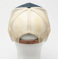 Casquette de camionneur ajustée avec broderie 3D personnalisée, applique animale et motif d'image en tissu toile/maille/velours pour usage extérieur