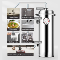 Purificateur d'eau vertical certifié CE et RoHS, 6000 LPH, membrane lavable en PVDF 0,01 μm, machine de filtration nano