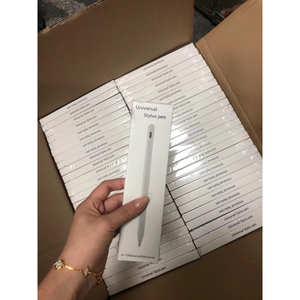 Stylet universel en métal avec pointe remplaçable pour tablette iPad téléphone Android rechargeable par USB-C capacitif pour dessin blanc - Product Image 1
