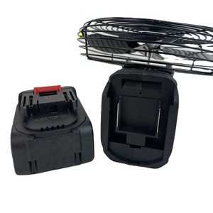 Ventilateur électrique portable mini 8 pouces, alimenté par batterie, sans fil, ventilateur de table rechargeable, moteur DC, utilisation en camping et en extérieur, noir - Product Image 2