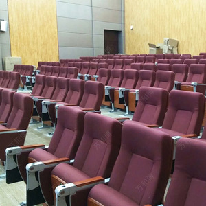 เก้าอี้หอประชุมมานวาเอ็กซ์โป รุ่น Hb628 สีม่วงไลท์วอลนัท พร้อมโต๊ะเขียนหนังสือ สำหรับเก้าอี้เรียงแถวในโรงเรียน - Product Image 1