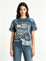 T-shirts graphiques épais 100 % coton grande taille pour hommes, délavés à l'acide, coupe oversize, vierges, personnalisables avec logo, t-shirts décontractés pour hommes