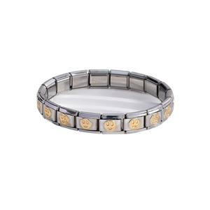 Modular Bracelet Stainless Steel Square Elastic Splicing Titanium Steel Smooth Finish Unisex Gift Jewelry - Product Image 5