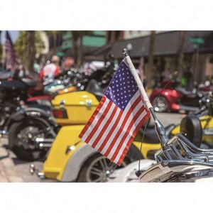 สินค้าใหม่ปี 2025 ขายส่ง ธงติดรถมอเตอร์ไซค์แบบติดด้านหลัง สีดำ สำหรับแคมเปญ ราคาถูก ประกอบง่าย รับทำตามสั่ง พร้อมธง - Product Image 6