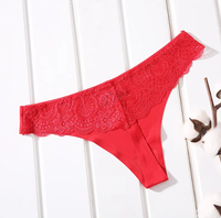 Vente en gros du fabricant Culottes pour filles et dames sexy en dentelle de glace en soie sans couture String G-string