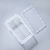 Boîte rectangulaire jetable pour tiramisu avec couvercle, emballage alimentaire sûr pour pâtisseries, mousses, gâteaux mille-feuilles, sushi et chewing-gum, transparente