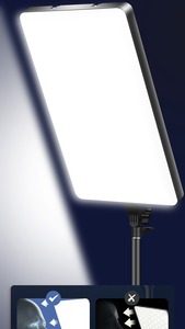Kit de Iluminación LED para Video con Trípode de 73 Pulgadas, Iluminación de Estudio Regulable de 2800-6500K para Transmisión en <span class=keywords><strong>YouTube</strong></span> y TikTok - Product Image 3