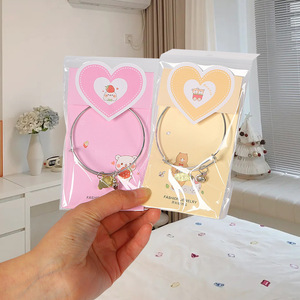 Cartoon <b>Couple</b> <b>Bracelets</b> Alloy Polished Durable Jewelry For Best Friends Students Birthday Gifts Spring 2024 - Product Image 1