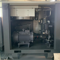 Compresseur d'air à vis industriel de technologie allemande 7,5 kW, compresseur d'air à vis rotatif silencieux avec sécheur, réservoir d'air et filtres