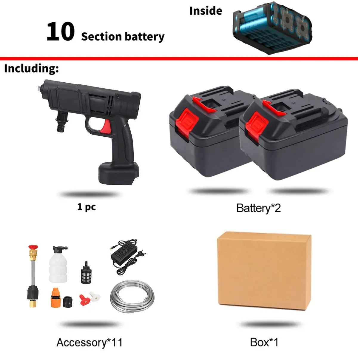 2 Batterie 10 Sections