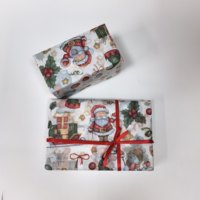 Sacs cadeaux personnalisés écologiques en papier de soie fin motif traîneau de Noël 17 g/m² 50x70 cm, vente directe usine, pour vêtements et chaussettes séchées