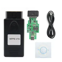 Interfaz de ajuste de chip ECU automática MPPS V16, MPPS V16.1.02, multilingüe, OBD OBDII, lector y grabador de ECU para RDC15 EDC16 EDC17