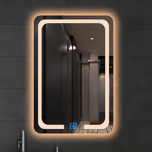 <span class=keywords><strong>Miroir</strong></span> de salle de bain rectangulaire moderne personnalisé YIDA, nouveau modèle, avec éclairage LED, montage mural, commande tactile, lumières tricolores, <span class=keywords><strong>miroir</strong></span> argenté - Product Image 6