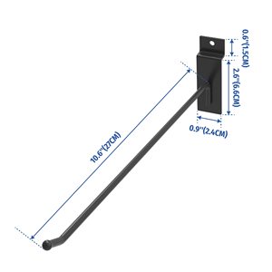 Factory Hot Sale Metal Clothes Hanging Wall Wire <b>Hook</b> Price Tag Pegboard <b>Display</b> <b>Hooks</b> Slatwall <b>Hooks</b> - Product Image 1