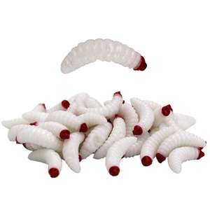 WEIHE leurre de pêche Maggot Grub jaune réaliste leurre de pêche bionique pain Bug doux leurre de pêche odeur vers lueur crevettes - Product Image 3