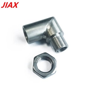 Universal 90° Exhaust Extension Fitting, Zinc-Plated Steel, M18x1.5 <b>Thread</b> for Engine Warning Light Elimination - Product Image 5