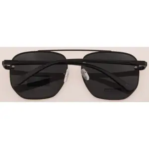 Солнцезащитные очки в металлической оправе для мужчин и женщин, модные Поляризационные солнечные аксессуары с защитой от ультрафиолета