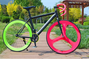 Roues à 3 rayons en acier au carbone de 27 pouces pour vélo à pignon fixe, modèle 2626-01, offrant un design classique et léger pour une utilisation améliorée - Product Image 6