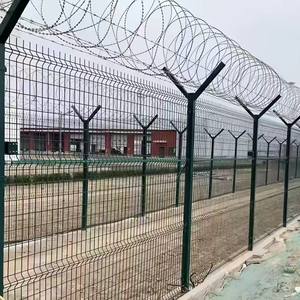 Poste de Cerca Tipo <span class=keywords><strong>V</strong></span> para Seguridad Perimetral de Aeropuertos, Malla de Alambre Soldada, Procesamiento Personalizado Disponible, Suministro de Fábrica - Product Image 5