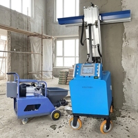 Offre Spéciale ZHONGMEI Machine à Enduire Semi-Automatique Haute Efficacité pour Béton et Ciment, Enduiseuse Murale 800 M/8 Heures, Prix Abordable