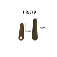 5168 Aiguilles d'horloge modernes miniatures en noyer, faites à la main, motif carré, ultra-courtes, pour mouvement à quartz durable, pour horloge murale en bois
