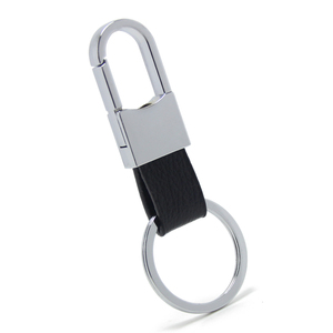 New Arrival Men Waist Belt Zinc Alloy Spring Keyholder Black <strong>Leather</strong> Sticker Bottle Opener Metal <strong>Leather</strong> <strong>Keyring</strong> - Product Image 5