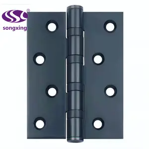4 ball bearing stainless steel door hinge with black paint electroplating